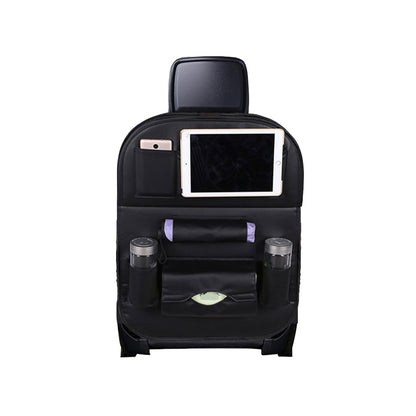 Leather Car Seat Organizer with Tray