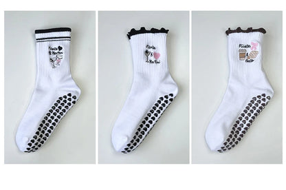 Cherry Grip Yoga Socks
