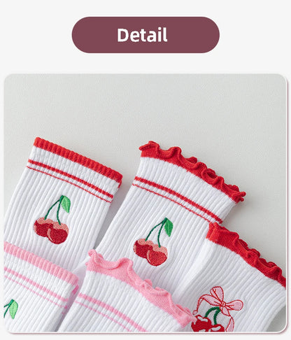 Cherry Grip Yoga Socks